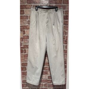 Authentic Laundered Khakis Dress Pants Men's Size 34 Belt Loop Straight Leg